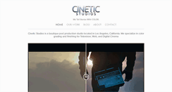 Desktop Screenshot of cineticstudios.com