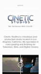 Mobile Screenshot of cineticstudios.com