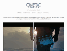 Tablet Screenshot of cineticstudios.com